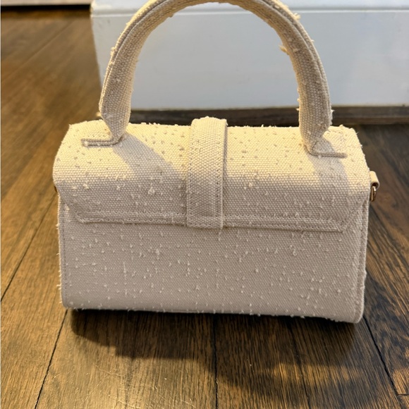 H&M White Textured Top-Handle Crossbody Bag - Picture 5 of 6